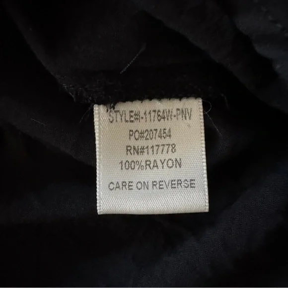 Lovestitch Black Embroidered Boho Tie-Front Top | L - Picture 11 of 11